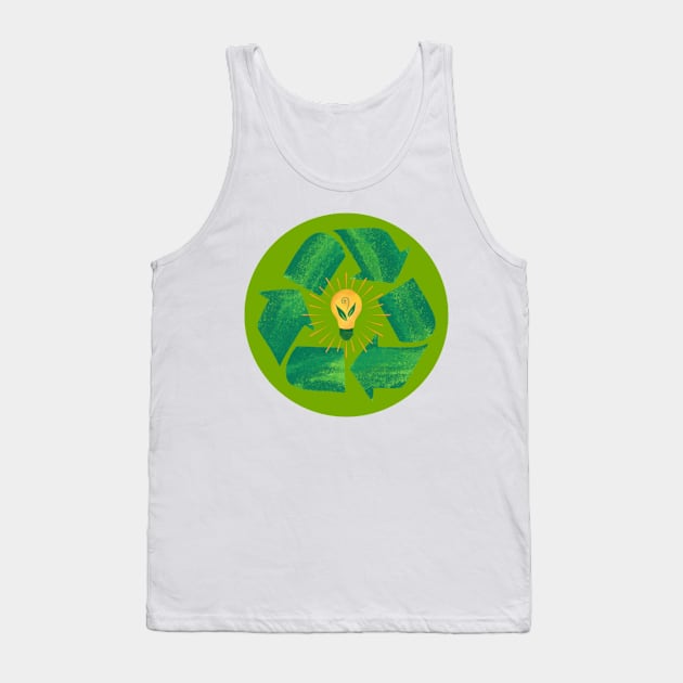 Recycle is the best Idea Tank Top by Craftshirt